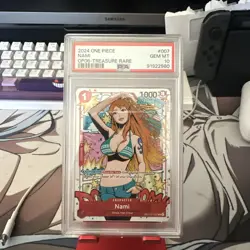 2024 ONE PIECE OP06-WINGS OF THE CAPTAIN TREASURE RARE #007 NAMI PSA 10 - Image 1