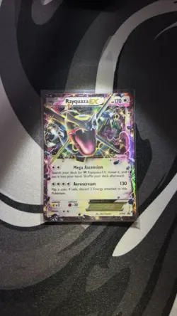 Pokemon TCG Rayquaza EX XY69 Holo Black Star Promo Card - Image 1