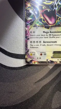 Pokemon TCG Rayquaza EX XY69 Holo Black Star Promo Card - Image 2