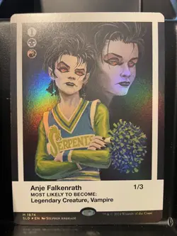 Anje Falkenrath FOIL BORDERLESS 1874 NM/M Class of 87 Secret Lair MTG Magic Card - Image 1