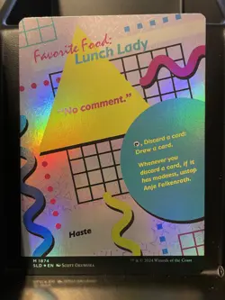 Anje Falkenrath FOIL BORDERLESS 1874 NM/M Class of 87 Secret Lair MTG Magic Card - Image 2