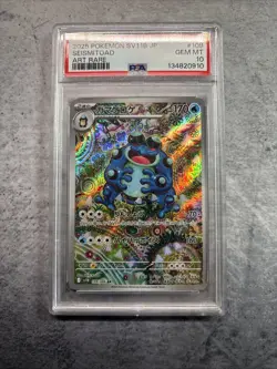 PSA 10 Seismitoad AR 109/086 SV11B Black Bolt Pokemon Card Japanese 2025 NM - Image 2