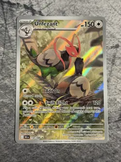 Pokemon TCG - Unfezant 150/086 - Black Bolt Illustration Rare IR - NM Card - Image 1
