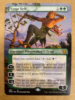MTG 1x BORDERLESS Tyvar Kell # 287 Kaldheim Magic the Gathering Card x1 NM - Image 1