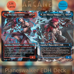 Jinx & Vi X MTG Custom Altered Art | 126 Custom Cards - with Tokens/Emblems - Image 1