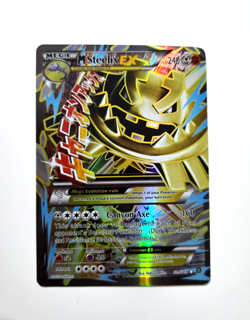 Pokemon Mega Card Steelix EX 109/114 Full Art TCG XY Steam Siege - Image 1
