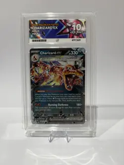 Pokemon Card Charizard EX 054/091 Paldean Fates ACE 10 - Image 1