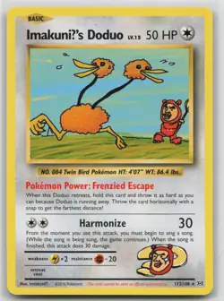 ImakuniU's Doduo 112/108 XY Evolutions NM (Non-holo) Secret Rare Pokemon Card - Image 1