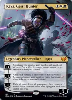 Kaya, Geist Hunter (Borderless) -Foil Light Play MTG Innistrad: Crimson Vow - Image 1