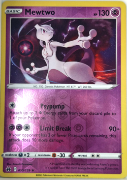 Pokemon Mewtwo #59 Trading Card Game CCG TCG Reverse Holo - Image 1