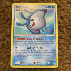 Pokemon Card Mantyke (55/130) Diamond and Pearl Uncommon Non-Foil - Image 1