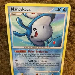 Pokemon Card Mantyke (55/130) Diamond and Pearl Uncommon Non-Foil - Image 2