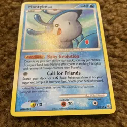 Pokemon Card Mantyke (55/130) Diamond and Pearl Uncommon Non-Foil - Image 3