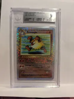 Primeape Reverse Holo Foil Legendary Collection Pokemon Card - BGS 9 MINT - Image 3
