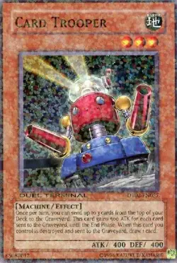 Yugioh! LP Card Trooper - DT02-EN057 - Super Rare - Duel Terminal Lightly Played - Image 1
