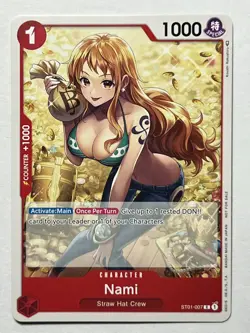 Nami ST01-007 Tournament Pack Vol. 3 Pre-Release (Centered) MINT Promotion Card - Image 2