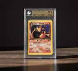 BGS 9.5 Dark Charizard 1st Edition Team Rocket Pokemon Card - Image 1