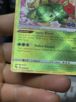Radiant Venusaur 004/078 Pokemon GO 2022 SHINY Pokemon Card TCG - Image 4