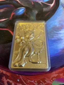 Vintage 1999 Burger King Pokemon 23k Gold Plated Mewtwo Collectible Card - Image 4