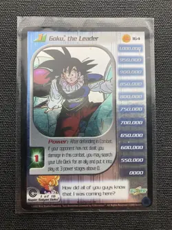 Goku Limited Foil Personality Set Lv 1-3 (Trunks Saga) DBZ CCG Score Cards - Image 3