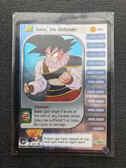 Goku Limited Foil Personality Set Lv 1-3 (Trunks Saga) DBZ CCG Score Cards - Image 5