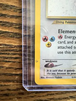 Pokemon TCG Lugia Neo Genesis Holo Rare Card 9/111 MP Condition - Image 3