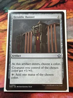1x Heraldic Banner NM Eng MTG - Foundations - Image 3