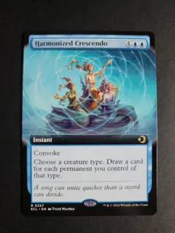Harmonized Crescendo (Extended Art) Rare MTG Lorwyn Eclipsed - Image 1