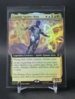 Cosmic Spider-Man (Extended Art Foil) Marvel's Spider-Man Foil Spm Mtg - Image 1