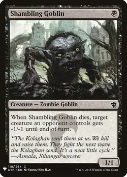 [MTG] Shambling Goblin (DTK-118) (PLST) LP-HP - Image 1