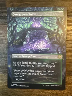 Overgrown Tomb *** Borderless *** - MTG ECL Lorwyn Eclipsed - NM/MINT - Image 2