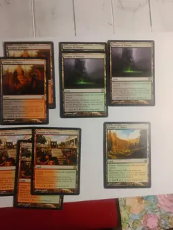 Lot Of 9 Rare Temple Lands mtg, Temple Of Abandon, Plenty, Malady, Malice - Image 4