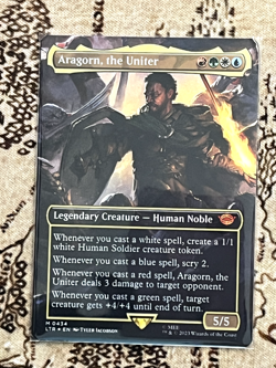 Aragorn, the Uniter (Borderless) - Tales of Middle-earth - 434 - Foil - Image 1
