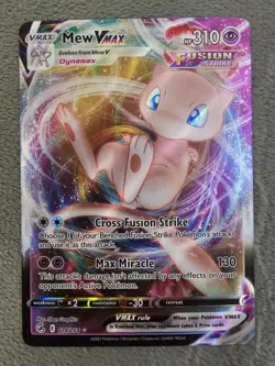 Pokemon TCG Mew VMAX Ultra Rare Holo Swsh08: Fusion Strike 114/264 NM Condition - Image 1
