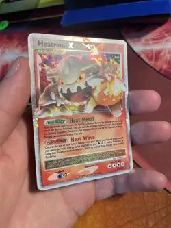 Pokemon Heatran Lv.x 97/100 D&P Stormfront Moderately Played - Image 3