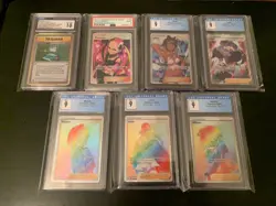Pokemon TCG PSA CGC Slabs Lot Of 7 Trainers - Image 1