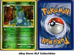 2007 Pokemon, Diamond & Pearl, #28/130 Heracross Lv. 29, Reverse Holo Rare - Image 1