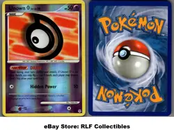 2007 Pokemon, Diamond & Pearl, #68/130 Unown D, Reverse Holo Uncommon - Image 1