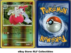 2007 Pokemon, Diamond & Pearl, #32/130 Medicham Lv. 42, Reverse Holo Rare - Image 1