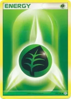 Pokemon TCG - Grass Energy - 123/130 - Common - Diamond & Pearl [Light Play] - Image 1