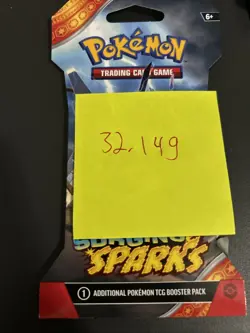 VERY HEAVY - 32.14g - Pokemon Surging Sparks Sleeved Booster Pack - SEALED! - Image 2