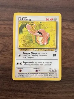 2000 Pokemon Classic - Base Set 2 Lickitung #48 Light Play LP - Image 1