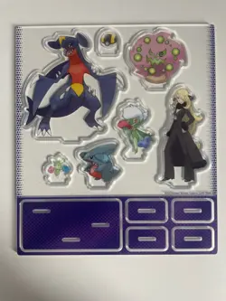 Pokemon TCG: Cynthias Garchomp EX Collection Box Acrylic Figures Set - Image 1