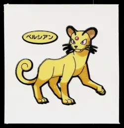 Persian Daiichi Deco Bread Sticker Pokemon Japanese Lightly Played - Image 1