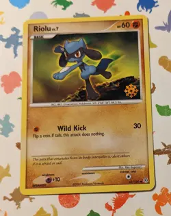 Pokemon TCG Riolu 61/130 *English* Countdown Calendar Snowflake Stamp 2008 - Image 1