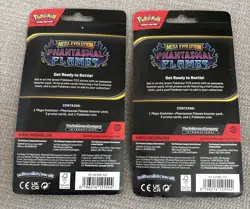 2x 2 Pack Mega Evolutions: Phantasmal Flames Pokemon Art Set Blister Packs Lot 2 - Image 4