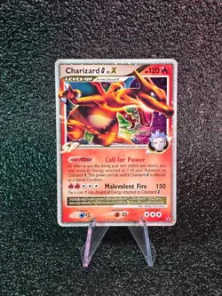 Pokemon Charizard G LV. X DP45 Diamond & Pearl Holo Black Star Promo - Image 1