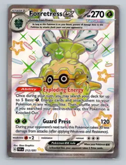 Pokemon SV02: Paldea Evolved #230/193 Forretress ex Ultra Rare - Image 1