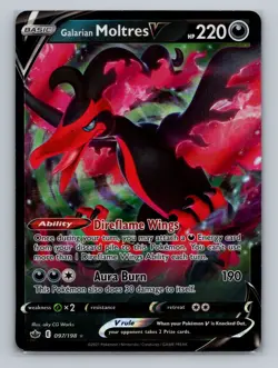 Pokemon SWSH06: Chilling Reign #097/198 Galarian Moltres V Ultra Rare - Image 1