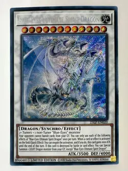 Yugioh Blue-Eyes Ultimate Spirit Dragon 25LP-EN020 Secret Rare Limited Edition - Image 2